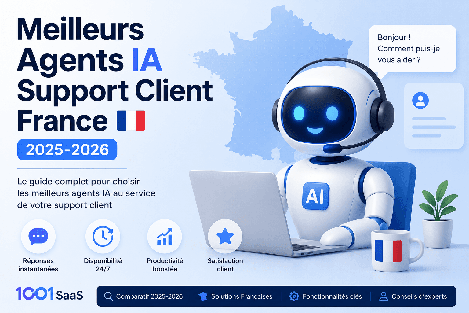 Meilleurs Agents IA Support Client France 2025-2026 : Le Comparatif Complet